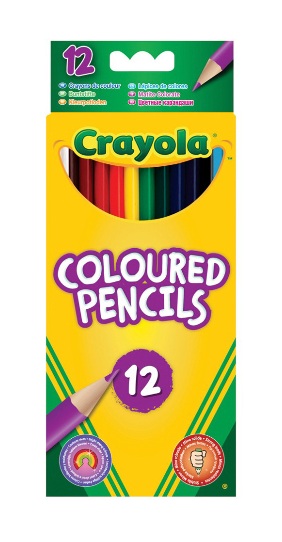 Набор цветных карандашей Crayola, 12 шт. 36123612 Набор цветных карандашей Crayola, 12 шт. 36123612Цветные карандаши Crayola имеют прочный грифель с увеличенным диаметром. Использование качественной древесины делает карандаши легко затачиваемыми. В производстве применены технологии, увеличивающие прочность грифеля. В наборе — 12 карандашей разного цвета.