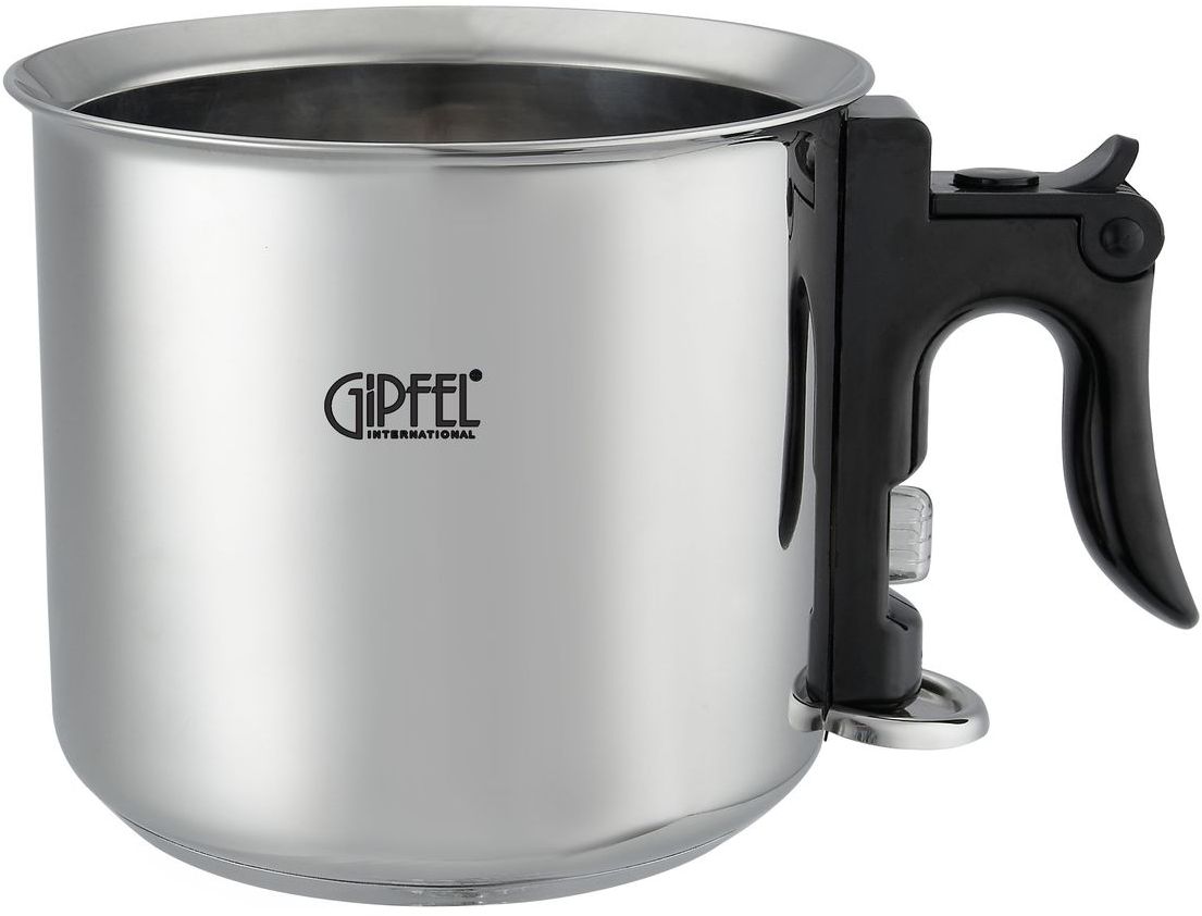 Ковш кухонный Gipfel, 1,5 л6204 Ковш кухонный Gipfel, 1,5 л6204Посуда Gipfel изготовлена только из качественных, экологически чистых материалов. Также уделяется особое внимание дизайну продукции, способному удовлетворять вкусы даже самых взыскательных покупателей. Сталь 8/10, из которой изготавливается посуда и аксессуары Gipfel, является уникальной. Она отличается высокими эксплуатационными характеристиками и крайне устойчива к физическим воздействиям. Сложно найти более подходящий для создания качественной кухонной посуды материал. Отличительной чертой металлической посуды, выполненной из подобной стали, является характерный сероватый оттенок поверхности и особый блеск. Это позволяет приготовить более здоровую пищу.