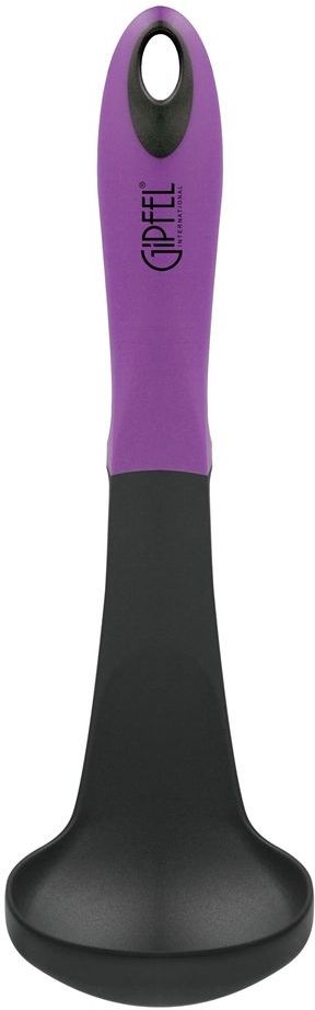 Половник Gipfel Comfort, цвет: фиолетовый, длина 27,4 см6455 Половник Gipfel Comfort, цвет: фиолетовый, длина 27,4 см6455Посуда Gipfel изготовлена только из качественных, экологически чистых материалов. Также уделяется особое внимание дизайну продукции, способному удовлетворять вкусы даже самых взыскательных покупателей. Сталь 8/10, из которой изготавливается посуда и аксессуары Gipfel, является уникальной. Она отличается высокими эксплуатационными характеристиками и крайне устойчива к физическим воздействиям. Сложно найти более подходящий для создания качественной кухонной посуды материал. Отличительной чертой металлической посуды, выполненной из подобной стали, является характерный сероватый оттенок поверхности и особый блеск. Это позволяет приготовить более здоровую пищу.