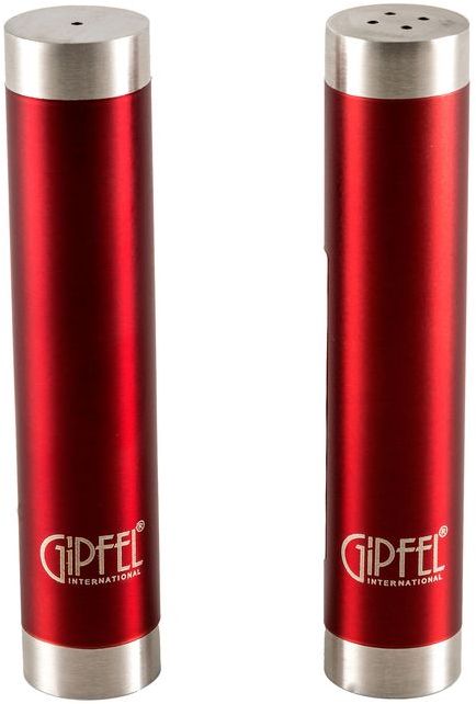 Набор для специй Gipfel, цвет: красный, 2 предмета9139 Набор для специй Gipfel, цвет: красный, 2 предмета9139Посуда Gipfel изготовлена только из качественных, экологически чистых материалов. Также уделяется особое внимание дизайну продукции, способному удовлетворять вкусы даже самых взыскательных покупателей. Сталь 8/10, из которой изготавливается посуда и аксессуары Gipfel, является уникальной. Она отличается высокими эксплуатационными характеристиками и крайне устойчива к физическим воздействиям. Сложно найти более подходящий для создания качественной кухонной посуды материал. Отличительной чертой металлической посуды, выполненной из подобной стали, является характерный сероватый оттенок поверхности и особый блеск. Это позволяет приготовить более здоровую пищу.
