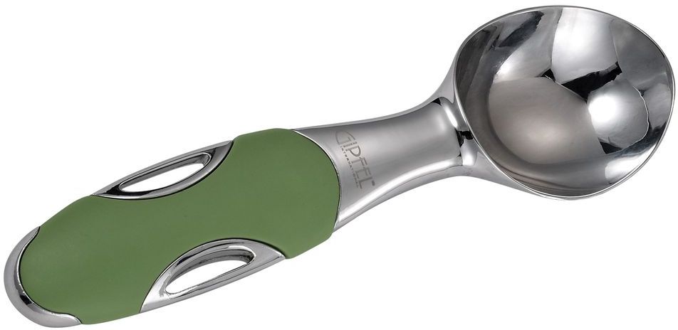 Ложка для мороженого Gipfel Dium, цвет: зеленый, длина 18 см9766 Ложка для мороженого Gipfel Dium, цвет: зеленый, длина 18 см9766Посуда Gipfel изготовлена только из качественных, экологически чистых материалов. Также уделяется особое внимание дизайну продукции, способному удовлетворять вкусы даже самых взыскательных покупателей. Сталь 8/10, из которой изготавливается посуда и аксессуары Gipfel, является уникальной. Она отличается высокими эксплуатационными характеристиками и крайне устойчива к физическим воздействиям. Сложно найти более подходящий для создания качественной кухонной посуды материал. Отличительной чертой металлической посуды, выполненной из подобной стали, является характерный сероватый оттенок поверхности и особый блеск. Это позволяет приготовить более здоровую пищу.