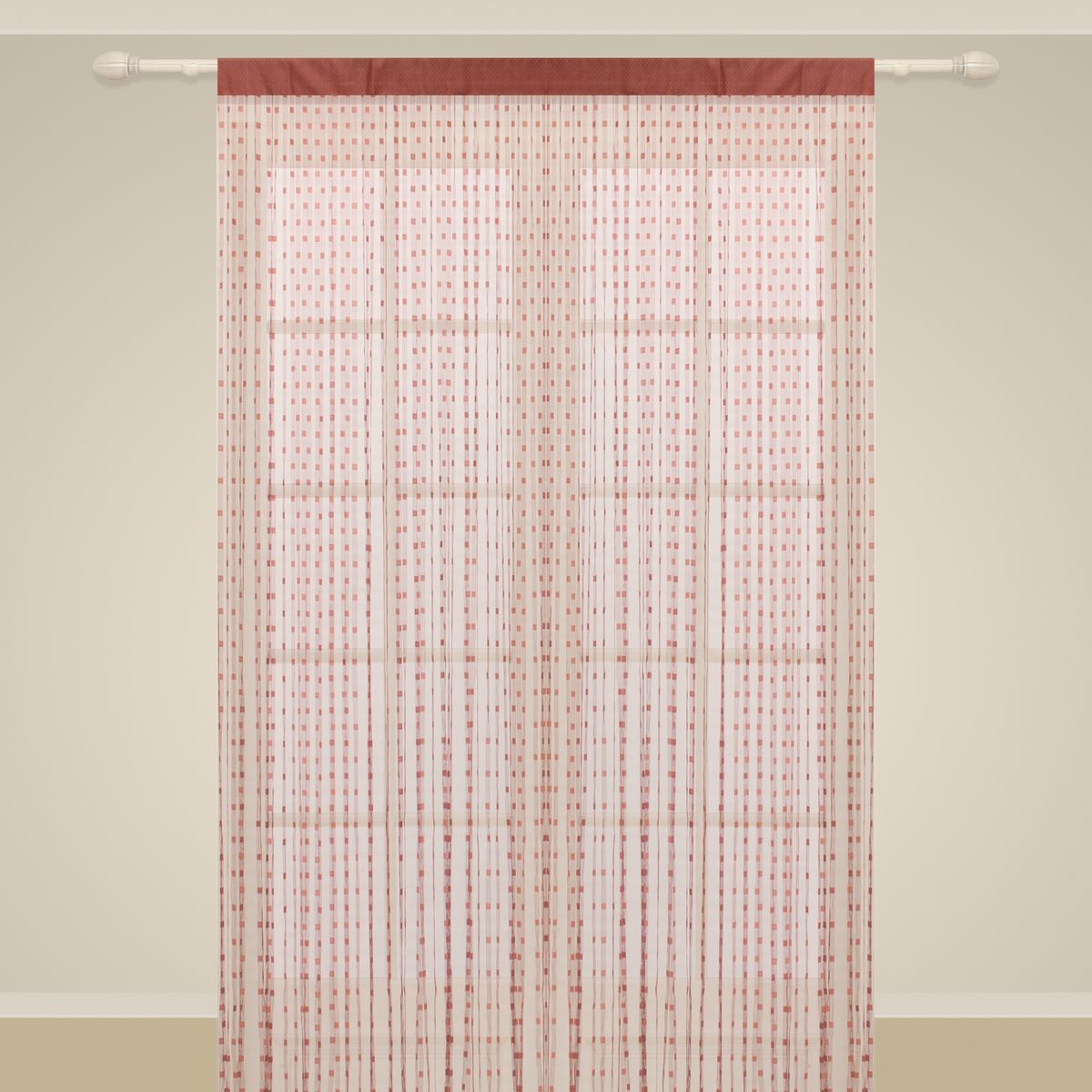Штора нитяная Sanpa Home Collection, на ленте, цвет: темно-розовый, высота 290 смSP 101/ROSE, , 150*290 см Штора нитяная Sanpa Home Collection, на ленте, цвет: темно-розовый, высота 290 смSP 101/ROSE, , 150*290 смШтора нитяная Sanpa Home Collection, выполненная из текстиля, подходит как для зонирования пространства, так и для декорации окна, как самостоятельное решение или дополнение к шторам. Такая штора великолепно дополнит интерьер вашего дома и станет отличным дизайнерским решением.