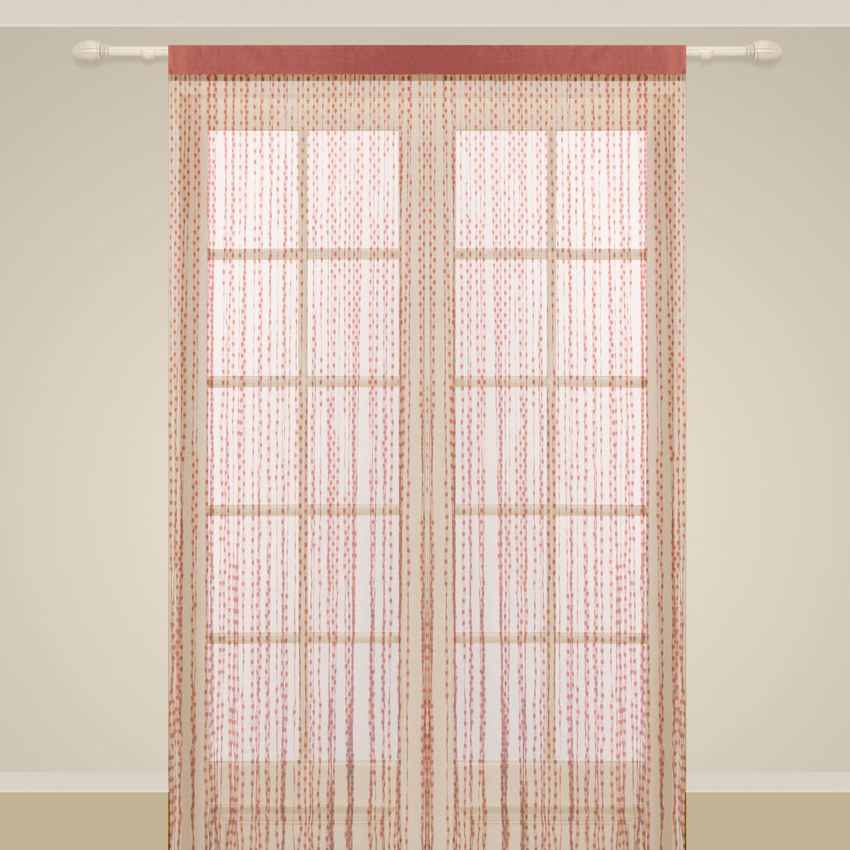 Штора нитяная Sanpa Home Collection, на ленте, цвет: темно-розовый, высота 290 смSP 102/ROSE, , 150*290 см Штора нитяная Sanpa Home Collection, на ленте, цвет: темно-розовый, высота 290 смSP 102/ROSE, , 150*290 смШтора нитяная Sanpa Home Collection, выполненная из текстиля, подходит как для зонирования пространства, так и для декорации окна, как самостоятельное решение или дополнение к шторам. Такая штора великолепно дополнит интерьер вашего дома и станет отличным дизайнерским решением.