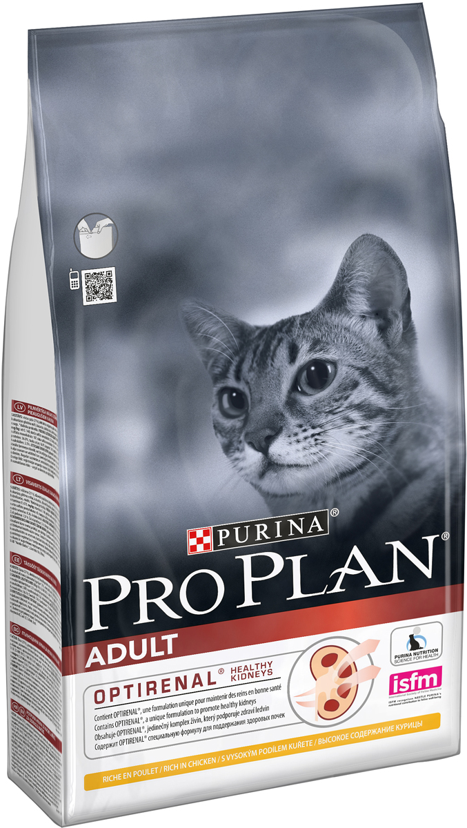 Корм сухой Pro Plan Adult для взрослых кошек, с курицей, 1,5 кг12172066 Корм сухой Pro Plan Adult для взрослых кошек, с курицей, 1,5 кг12172066Сухой корм Pro Plan Adult - это полноценный рацион для взрослых кошек. Он содержит особую разработанную с участием ученых комбинацию ингредиентов для поддержания здоровья вашего питомца в течение продолжительного времени. Особенности сухого корма: в состав корма входят все необходимые питательные вещества, включая витамины А, С и Е, а также Омега-3 и Омега-6 жирные кислоты, и натуральный пребиотик, содержит уникальную формулу для поддержания здоровья почек, помогает сохранить здоровые суставы и прекрасную подвижность, делает шерсть шелковистой и блестящей, помогает защитить зубы от образования налета и зубного камня, поддерживает здоровье иммунной системы вашего питомца. Состав: курица (21%), рис, кукурузный глютен, сухой белок птицы, кукуруза, пшеница, животный жир, яичный порошок, сухой корень цикория (2%), пшеничный глютен, минеральные вещества, концентрат горохового белка, вкусоароматическая кормовая добавка, дрожжи,...