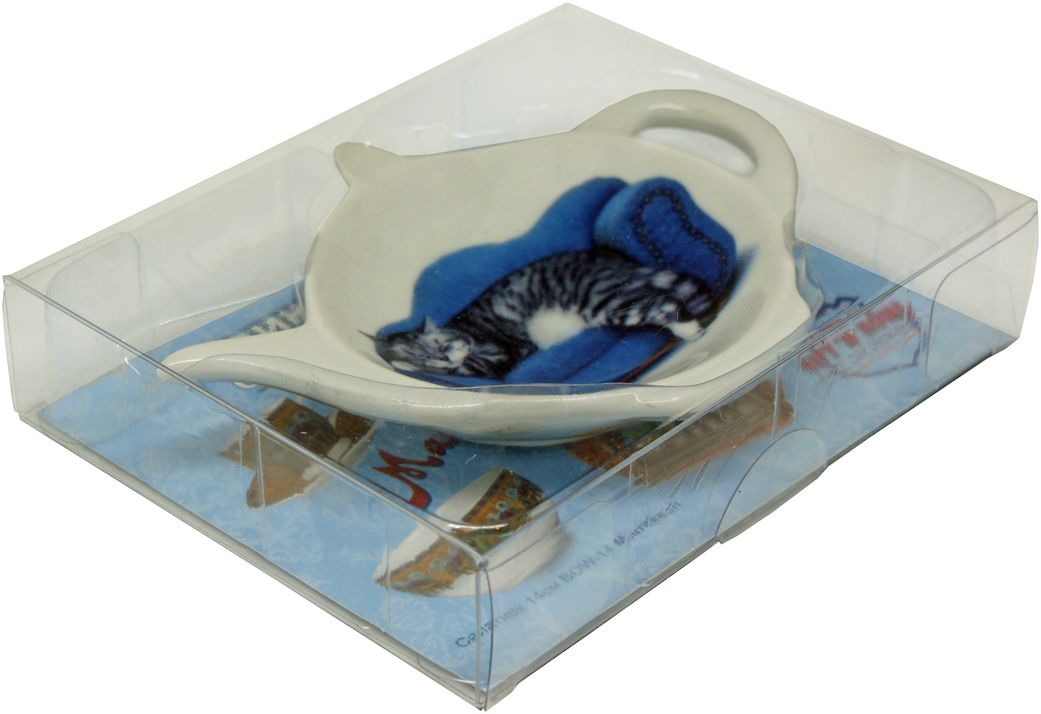 Подставка GiftnHome Кот, под чайные пакетикиTB-Cat Подставка GiftnHome Кот, под чайные пакетикиTB-CatБлюдце из фарфора, упаковка PVC