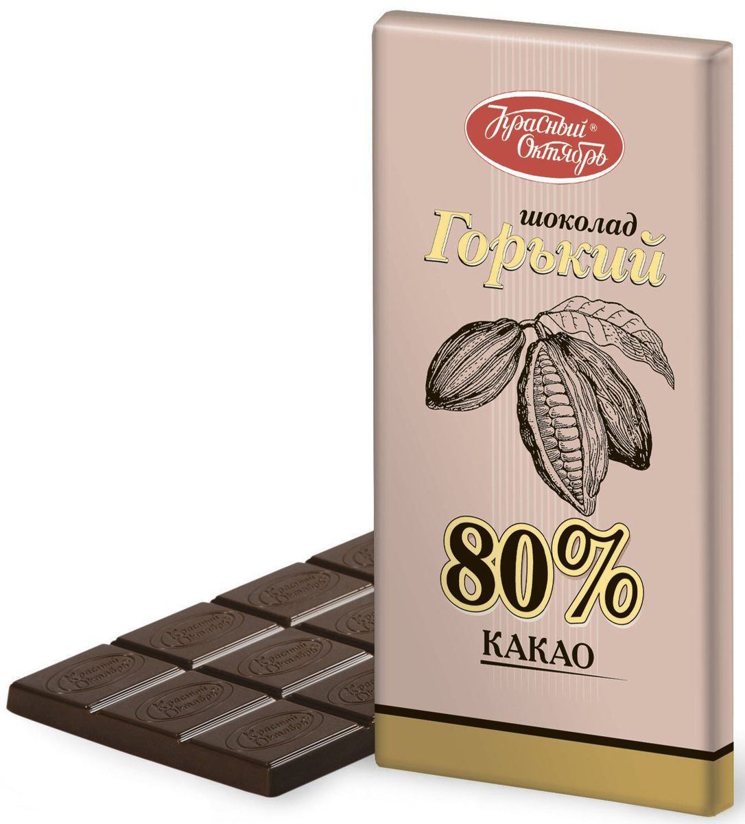 Красный Октябрь горький 80% какао шоколад, 75 гКО01512 Красный Октябрь горький 80% какао шоколад, 75 гКО01512Красный Октябрь - уникальный пример в истории российского кондитерского дела, ведь таким количеством знаменитых марок, пожалуй, не может похвастаться ни один другой производитель в России.