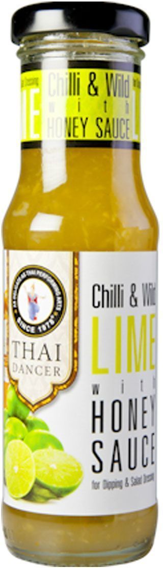 Thai Dancer Соус из дикого лайма и меда, 150 млFS0002039 Thai Dancer Соус из дикого лайма и меда, 150 млFS0002039Экзотический соус из дикого лайма и меда с добавлением острого перчика чили - это соус из новой линейки продуктов Thai Dancer, построенных на сочетании тропических фруктов и пряно-ароматических растений. Лайм, богатый витамином С и флавоноидами, выступает естественным источником антиоксидантов и дезинфицирующих соединений. Он стимулирует аппетит, а в тайской медицине применяется как средство против артритов, ревматизма, артериосклероза, сердечно-сосудистых и других заболеваний. Соус подходит для жареной птицы, блюд из рыбы, а также обжаренных пельменей, роллов и блинчиков. Может использоваться при запекании в духовке и заправке салатов и сэндвичей (отдельно или в смеси с майонезом).
