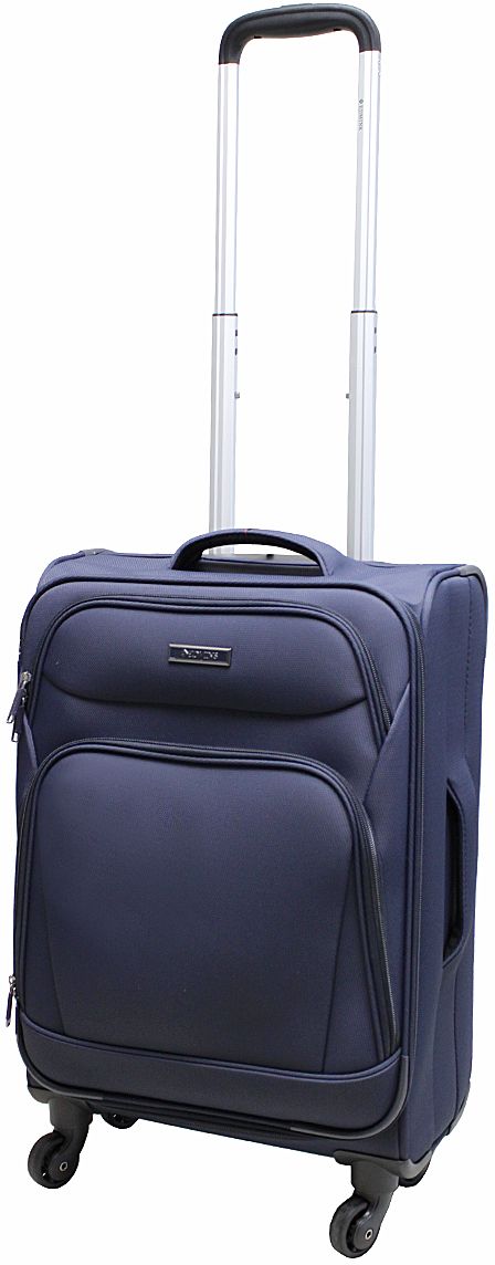 Чемодан мягкий Edmins 362 СТ, цвет: темно-синий, 50 х 35 х 24 см, 40 л362 CT 720*11 Чемодан мягкий Edmins 362 СТ, цвет: темно-синий, 50 х 35 х 24 см, 40 л362 CT 720*11Супер легкий чемодан на 4-х колесах, выполнен из прочного полиэстера. Ткань легко чистится, проста в уходе, выдерживает температурные перепады. Чемодан оснащен выдвижной ручкой 50см с кнопкой фиксатором. Четыре колеса вращаются на 360°, что обеспечивает маневренность и плавность хода. В основном отделении имеются поперечные прижимные ремни для фиксации вещей и боковой карман на молнии для мелочей. На крышке чемодана сетчатое отделение на молнии. На внешней стороне чемодана - 2 кармана на молнии. В комплект входит кодовый замок и мешок для обуви. Имеется встроенная адресная бирка, расположенная на задней стенке чемодана. Максимальный вес нагрузки 10 кг. Вес 2,7кг. Багаж EDMINS удачно сочетает последние модные тенденции, ведущие технологии производства и функциональность.