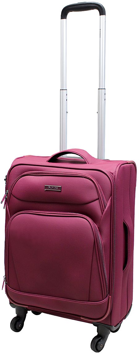 Чемодан мягкий Edmins 362 СТ, цвет: бордовый, 50 х 35 х 24 см, 40 л362 CT 720*2 Чемодан мягкий Edmins 362 СТ, цвет: бордовый, 50 х 35 х 24 см, 40 л362 CT 720*2Супер легкий чемодан на 4-х колесах, выполнен из прочного полиэстера. Ткань легко чистится, проста в уходе, выдерживает температурные перепады. Чемодан оснащен выдвижной ручкой 50см с кнопкой фиксатором. Четыре колеса вращаются на 360°, что обеспечивает маневренность и плавность хода. В основном отделении имеются поперечные прижимные ремни для фиксации вещей и боковой карман на молнии для мелочей. На крышке чемодана сетчатое отделение на молнии. На внешней стороне чемодана - 2 кармана на молнии. В комплект входит кодовый замок и мешок для обуви. Имеется встроенная адресная бирка, расположенная на задней стенке чемодана. Максимальный вес нагрузки 10 кг. Вес 2,7кг. Багаж EDMINS удачно сочетает последние модные тенденции, ведущие технологии производства и функциональность.