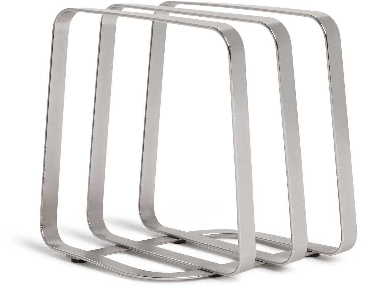 Держатель для салфеток Umbra PULSE, цвет: никель, 10 х 12 х 11,8 см330287-410 Держатель для салфеток Umbra PULSE, цвет: никель, 10 х 12 х 11,8 см330287-410Металлическая подставка под салфетки с никелевым покрытием. Несколько делений позволяют размещать салфетки разных форм и размеров. Салфетки плотно фиксируются Дизайн: Eugenie De Loynes & David Green