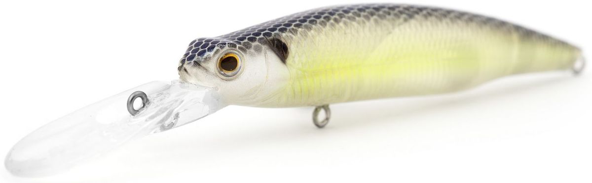 Воблер плавающий Atemi Deep Run, цвет: Clear Lime Shad, длина 9 см, вес 10,6 г, заглубление 2 м513-00116 Воблер плавающий Atemi Deep Run, цвет: Clear Lime Shad, длина 9 см, вес 10,6 г, заглубление 2 м513-00116Воблер Atemi Deep Run плавающий. Рекомендуется для ловли – щуки, окуня, форели, басса, язя, голавля, желтоперого судака, жереха. Эта приманка превосходна для ловли рыбы, если ее забрасывать вверх по течению, только обеспечивайте скорость проводки немного быстрее, чем скорость течения. Цвет : Длина : 90 мм Вес : 10,6 г Материал : Пластик Рабочая глубина : 2 м