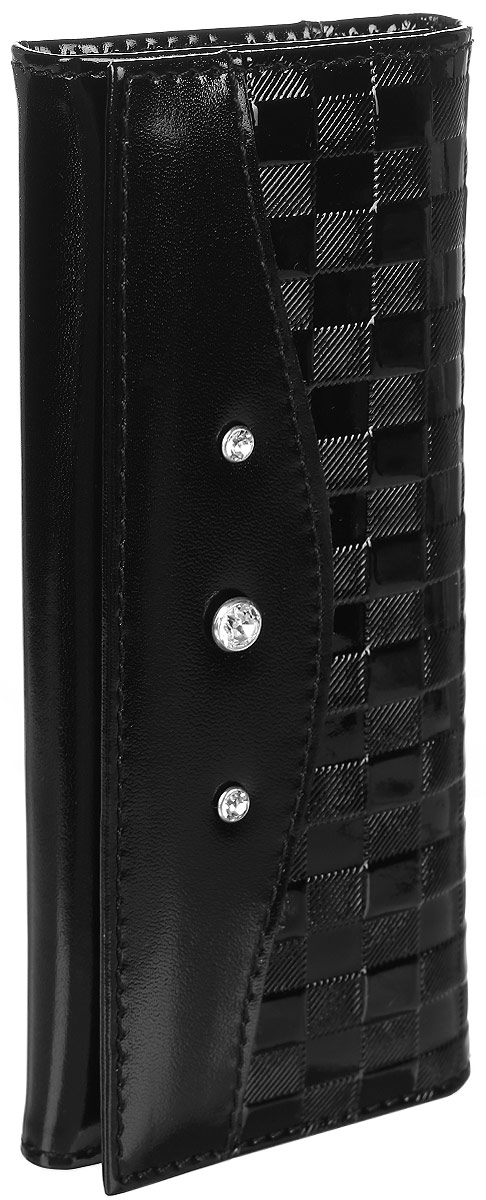 Ключница женская Elisir Botega black, цвет: черный. EL-LK269-KL0017-000EL-LK269-KL0017-000 Ключница женская Elisir Botega black, цвет: черный. EL-LK269-KL0017-000EL-LK269-KL0017-000Ключница средняя Elisir, коллекция Botega black с кристаллами Swarovski, из натуральной кожи, на двух кнопках. Внутри 6 карабинов и открытый карман. Упакована в подарочную коробку Elisir.