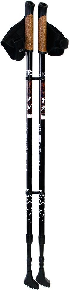 Палки для скандинавской ходьбы Gess Basic Walker, телескопические, 2 секции, цвет: черный, длина 80-135 см, 2 штGESS-919 Палки для скандинавской ходьбы Gess Basic Walker, телескопические, 2 секции, цвет: черный, длина 80-135 см, 2 штGESS-919• 2-х секционные палки для скандинавской ходьбы; • Ультракомпактные - 80 см в сложенном виде; • Вес 600 гр без упаковки; • Встроенный амортизатор антишок; • Ручка сделана из композитной смеси пробки с полиуретаномб имеет страховочный мешок Длина палки: от 80 до 135 см Рост человека: от 140 до 195 см Материал палки: сплав алюминия 6061 Ручка: композитная смесь пробки с полиуретаном, страховочный ремешок Материал наконечника: победитовый сплав Допустимый диапазон температуры: от -70°С до + 50°С