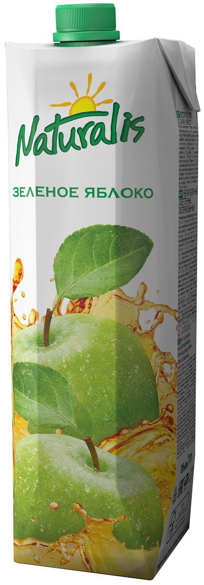 Naturalis нектар яблочный осветленный, 1 лВГС_107 Naturalis нектар яблочный осветленный, 1 лВГС_107Нектар Naturalis зеленое яблоко - отличный классический вкус с легкой кислинкой. Яблоко – самый популярный фрукт для режима питания 5 в день. Яблоко, обладая широким перечнем витаминов и макроэлементов подходит для большого количества диет. Яблочный сок, сохраняя большинство полезных свойств, укрепляет иммунитет всего организма. Без ароматизаторов, красителей и консервантов.