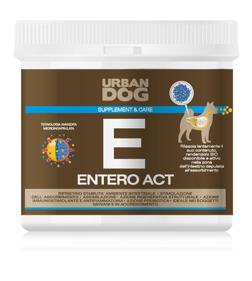 Пищевая добавка Urban Dog Entero Act, для улучшения микрофлоры кишечника, 350 гUD305EN3 Пищевая добавка Urban Dog Entero Act, для улучшения микрофлоры кишечника, 350 гUD305EN3ЭНТЕРО АКТ благодаря действию M.O.S. (маннано-олиго-саккариды) восстанавливает правильное развитие ФЛОРЫ КИШЕЧНИКА и УЛУЧШАЕТ УСВОЯЕМОСТЬ питательных веществ через структурное восстановление стенок кишечника и стимулирует рост шерсти. ЭНТЕРО АКТ усиливает секрецию иммуноглобулина, ответственного за иммунную защиту слизистой кишечника. Питательная добавка особенно подходит для использования в случаях явного расстройства обмена веществ и диареи.