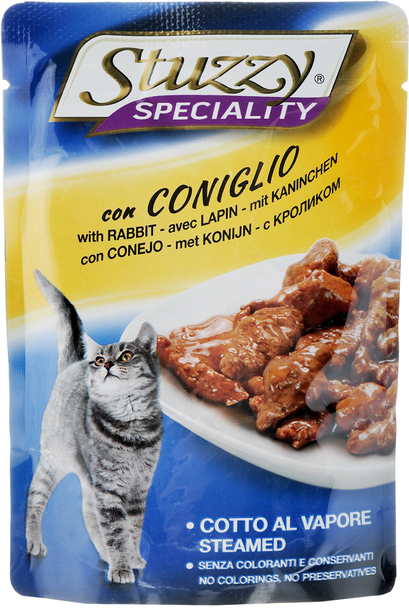 Консервы для кошек Stuzzy Speciality, с кроликом, 100 г131.2501 Консервы для кошек Stuzzy Speciality, с кроликом, 100 г131.2501Stuzzy Speciality - это полноценный корм для взрослых кошек. Корм обогащен таурином и витамином Е для поддержания правильной работы сердца и иммунной системы. А также инулином, способствующим всасыванию питательных веществ, и биотином, делающим шерсть блестящей и шелковистой, и поддерживающим здоровое состояние кожных покровов. Корм приготовлен на пару, не содержит усилителей вкуса, красителей и консервантов. Товар сертифицирован.