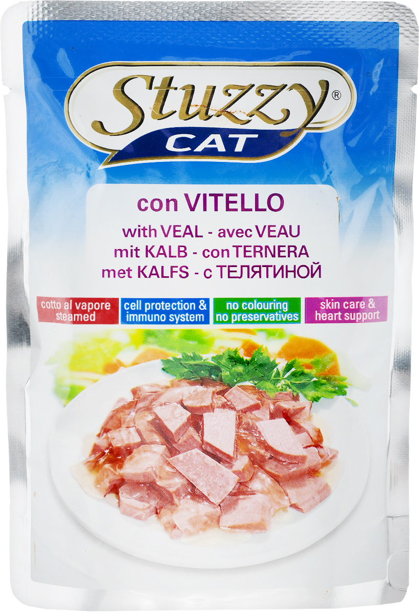 Консервы для кошек Stuzzy Stuzzy Cat, с телятиной, 100 г132.C2404 Консервы для кошек Stuzzy Stuzzy Cat, с телятиной, 100 г132.C2404Stuzzy Stuzzy Cat - это полнорационный корм для взрослых кошек. Корм обогащен таурином и витамином Е для поддержания правильной работы сердца и иммунной системы. Инулин способствует всасыванию питательных веществ, а биотин делает шерсть блестящей и шелковистой, и поддерживает здоровое состояние кожных покровов. Корм не содержит усилителей вкуса, красителей и консервантов. Товар сертифицирован.