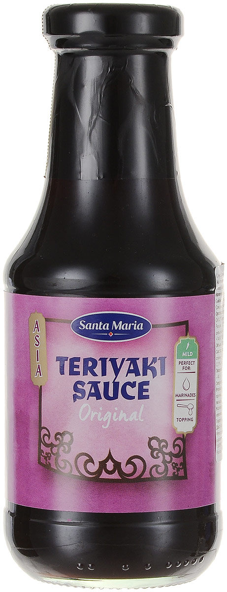 Santa Maria соус Терияки, 300 мл3534 Santa Maria соус Терияки, 300 мл3534Соус Santa Maria Терияки - классический японский соус для горячих блюд. Добавляется во время приготовления к блюдам из мяса и овощей, придавая неповторимый вкус и густую консистенцию. Уважаемые клиенты! Обращаем ваше внимание, что полный перечень состава продукта представлен на дополнительном изображении.