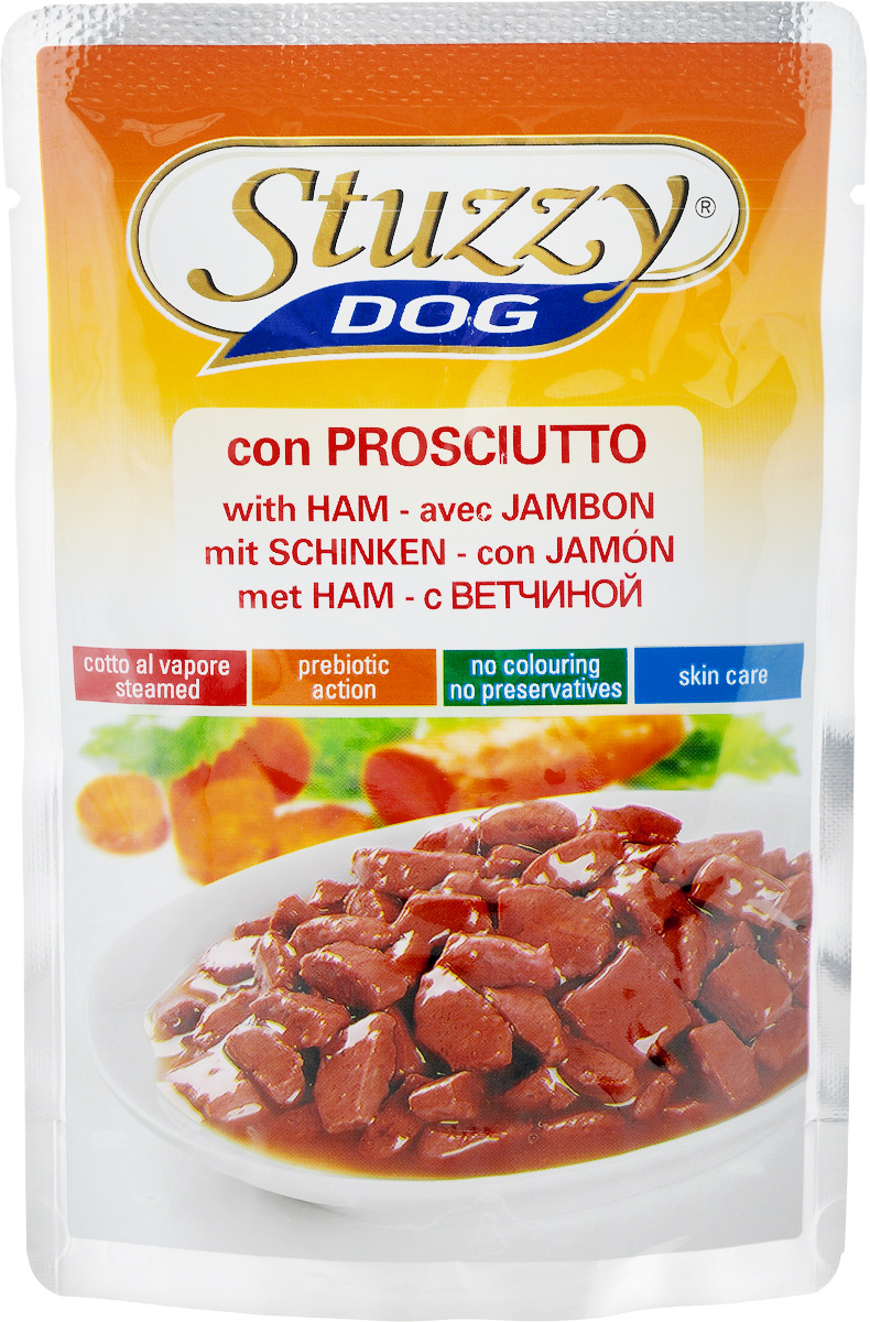 Консервы для собак Stuzzy Dog, с ветчиной в соусе, 100 г131.С4201 Консервы для собак Stuzzy Dog, с ветчиной в соусе, 100 г131.С4201Консервы для собак Stuzzy Dog - полнорационный продукт, который подходит для ежедневного кормления вашего животного. Консервы Stuzzy это аппетитные вкусы без усилителей, красителей и консервантов. Корм обогащен таурином и витамином Е для поддержания правильной работы сердца и иммунной системы. А также инулином, способствующим всасыванию питательных веществ, и биотином, делающим шерсть блестящей и шелковистой и поддерживающим здоровое состояние кожных покровов. Консервы имеют аппетитный вид, удивительный аромат и приятный вкус, который понравится питомцу! Товар сертифицирован.