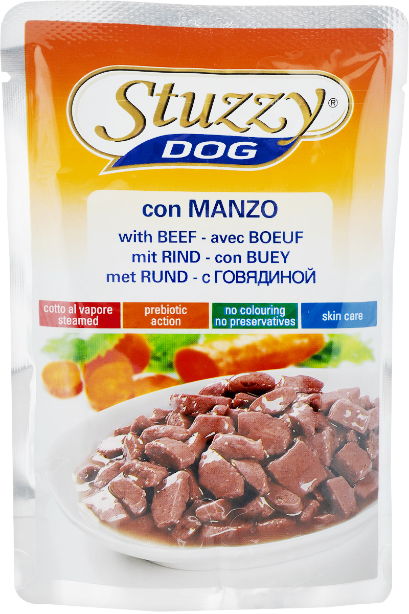 Консервы для собак Stuzzy Dog, говядина в соусе, 100 г131.С4200 Консервы для собак Stuzzy Dog, говядина в соусе, 100 г131.С4200Консервы для собак Stuzzy Dog - полнорационный продукт, который подходит для ежедневного кормления вашего животного. Консервы Stuzzy это аппетитные вкусы без усилителей, красителей и консервантов. Корм обогащен таурином и витамином Е для поддержания правильной работы сердца и иммунной системы. А также инулином, способствующим всасыванию питательных веществ, и биотином, делающим шерсть блестящей и шелковистой и поддерживающим здоровое состояние кожных покровов. Консервы имеют аппетитный вид, удивительный аромат и приятный вкус, который понравится питомцу! Товар сертифицирован.