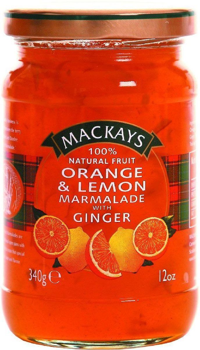 Mackays Десерт фруктовый из лимона и апельсина с имбирем, 340 г211105 Mackays Десерт фруктовый из лимона и апельсина с имбирем, 340 г211105Для цитрусовых джемов используют только высококачественные цитрусовые фрукты от лучших производителей из Севильи и других регионов Испании. Отличный мармелад для завтрака с бодрящей ноткой согревающего имбиря. Уважаемые клиенты! Обращаем ваше внимание на то, что упаковка может иметь несколько видов дизайна. Качественные характеристики товара остаются неизменными. Поставка осуществляется в зависимости от наличия на складе.