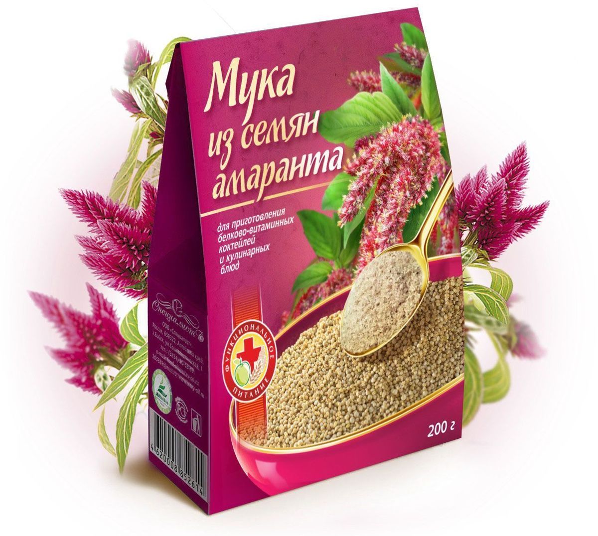 Organic Life мука амаранта, 200 г212050 Organic Life мука амаранта, 200 г212050Одно из названий амаранта переводится как дарованный Богом. Он был одной из основных зерновых культур древних индейских племен. Ацтеки и инки почитали это растение за его высокую пищевую ценность, а также за целебные свойства. Мука амаранта содержит сквален, известный своими антиоксидантными свойствами. Антиоксиданты способствуют насыщению клеток кислородом, сдерживают окислительное повреждение, что способствует омоложению организма. Домашняя выпечка и кондитерские изделия с мукой амаранта обладают нежным ореховым вкусом и долго не черствеют. Самое главное - они становятся намного полезнее.