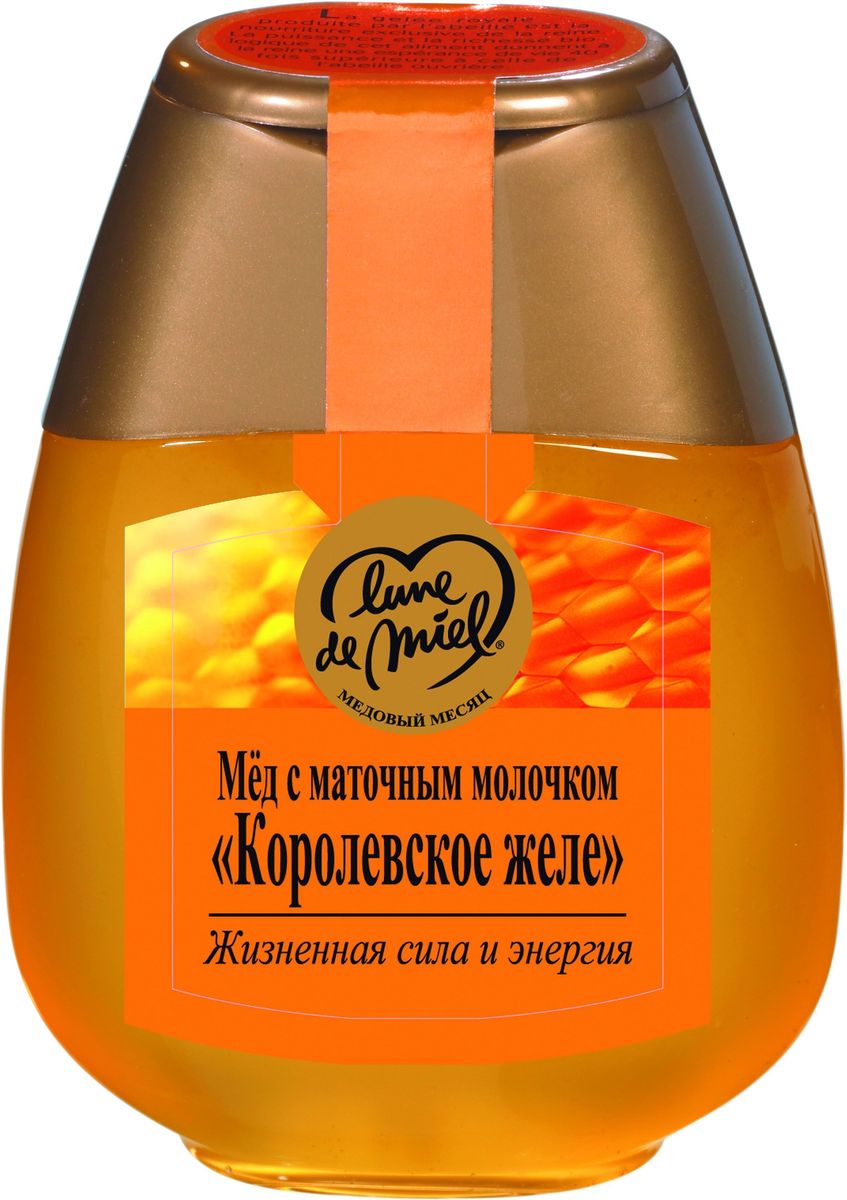 Lune de Miel Мед с маточным молочком Королевское желе, диспенсер, 250 г430104 Lune de Miel Мед с маточным молочком Королевское желе, диспенсер, 250 г430104Линия Лечебный мед. Мед маточным молочком применяется не только для лечения, но и в большей степени для профилактики различных заболеваний.