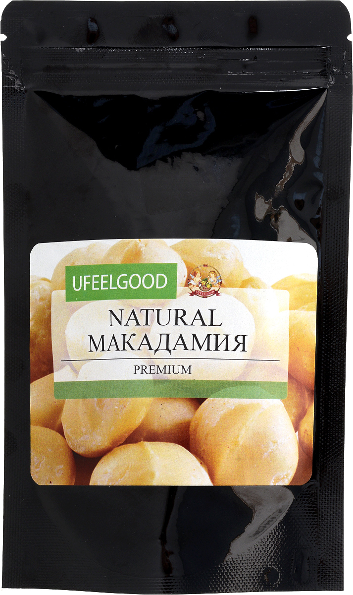 UFEELGOOD Natural Macadamia натуральный орех макадамия, 100 г134 UFEELGOOD Natural Macadamia натуральный орех макадамия, 100 г134Регулярное употребление в пищу орехов макадамия оказывает положительное влияние на здоровье. Кроме общеукрепляющих свойств, они обладают лечебным эффектом, способствующим более легкому протеканию и скорейшему излечению отдельных заболеваний: мигрени, артрита и артроза, сердечно-сосудистых заболеваний болезней кожи (в т.ч. заживлению ожогов, сахарного диабета, общего авитаминоза, ангины, менингита. Отдельное достоинство макадамии – органическое масло, которое можно выдавить из ореха и использовать в качестве наружного средства. Добыча этого масла ведется в промышленных масштабах. Уважаемые клиенты! Обращаем ваше внимание на то, что упаковка может иметь несколько видов дизайна. Поставка осуществляется в зависимости от наличия на складе.