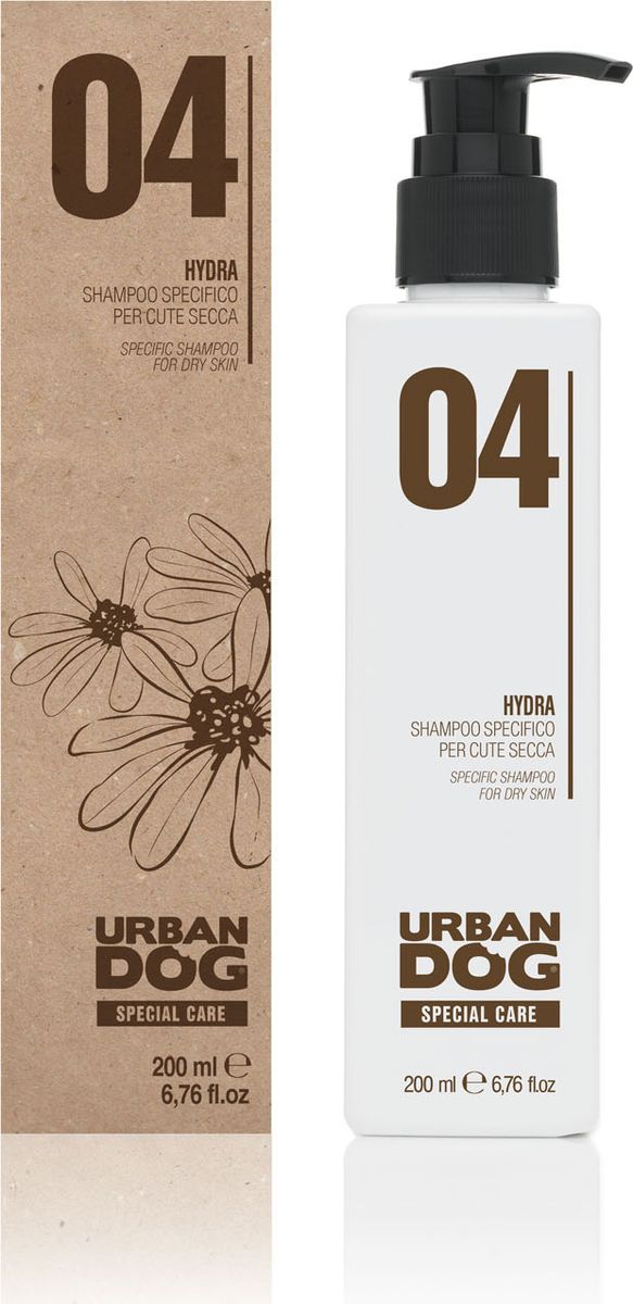 Шампунь для собак Urban Dog, для сухой кожи, 200 млUD4006IDR Шампунь для собак Urban Dog, для сухой кожи, 200 млUD4006IDRШампунь специального увлажняющего, смягчающего и защитного действия, идеально подходит для ухода за обезвоженной и (или) чувствительной кожей. Составлен из отлично подобранной смеси ингредиентов натурального происхождения, помогает поддерживать корректную степень увлажнения кожи, придает ощущение облегчения чувствительной коже, которая имеет тенденцию к образованию поверхностных покраснений. Делает шерсть мягкой, увлажненной и сияющей. Формула с сбалансированным и стабилизированным pH.