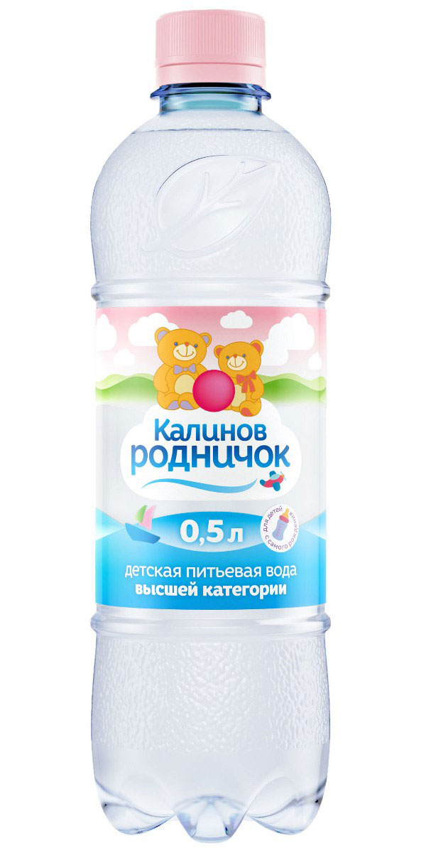 Калинов Родничок питьевая вода для детей, 12 шт по 0,5 л4607050691682 Калинов Родничок питьевая вода для детей, 12 шт по 0,5 л4607050691682Детская питьевая вода Калинов Родничок добывается из артезианской скважины и содержит кальций, магний и фтор. Эти вещества необходимы для правильного формирования костной ткани и зубов малыша. Вода Калинов Родничок предназначена для кормления детей с самого их рождения. Вы также можете использовать воду Калинов Родничок для разведения каш, молочных смесей и приготовления других видов детского питания и напитков.