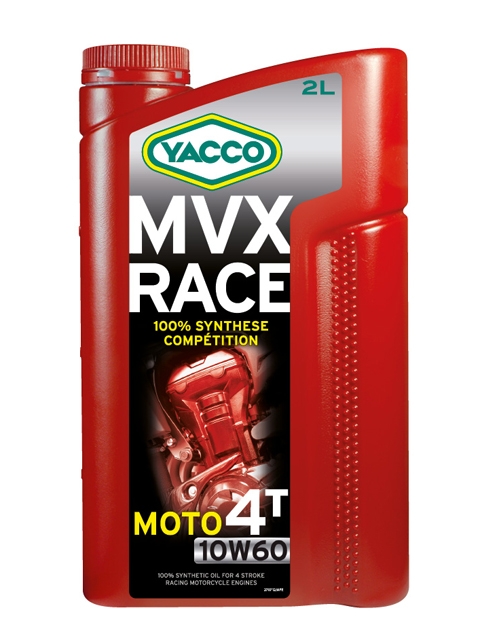 Масло Yacco MVX RACE 4T 10W60, для 4-тактных двигателей спортивных мотоциклов, 2 л332124 Масло Yacco MVX RACE 4T 10W60, для 4-тактных двигателей спортивных мотоциклов, 2 л332124MVX RACE 4T 10W-60 100% синтетическое масло для 4-тактных двигателей спортивных мотоциклов ПРИМЕНЕНИЕ 100% синтетическое моторное масло для 4-тактных двигателей мотоциклов, специально разработанное для спортивных соревнований. Защищает наиболее нагружаемые детали двигателя: коленчатый вал/поршни/распределительные валы/коробку передач/сцепление. Особо рекомендуется для двигателей в случае, когда производители мотоциклов требуют применение смазочного материала с классом вязкости 10W-60. ТИПИЧНЫЕ ПОКАЗАТЕЛИ Единицы измерения 10W-60 Плотность при 20°C кг/м3 851 Вязкость кинематическая при 40°C мм2/с 162 Вязкость кинематическая при 100°C мм2/с 24.5 Индекс вязкости 184 Температура застывания °C - 48 Температура вспышки (PMCC) °C > 220 Динамическая вязкость при - 25°C мПА*с (сП) 6000 Приведенные в таблице данные основаны на тестах в лабораторных условиях и предоставляются только как справочные. ПРЕИМУЩЕСТВА • Особый состав и класс вязкости SAE 10W-60 обеспечивают отличную устойчивость...