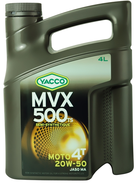 Масло Yacco MVX 500 TS 4T 20W50, для мотоциклов с 4-тактными двигателями, 4 л332728 Масло Yacco MVX 500 TS 4T 20W50, для мотоциклов с 4-тактными двигателями, 4 л332728MVX 500 TS 4T 20W-50 Полусинтетическое масло для мотоциклов с 4-тактными двигателями ПРИМЕНЕНИЕ Специально разработанная формула масла для двигателей с большим объемом каждого цилиндра (мощные сдвоенные V-образные двигатели или двигатели с параллельным расположением цилиндров, одноцилиндровые двигатели). Отвечает требования компании Harley-Davidson и требованиям к каталитическим нейтрализаторам. Для снижения расхода масла данный продукт может также использоваться в 4 или 6цилиндровых двигателей для большого километража. Масло используется также для смазки встроенных коробок передач, обеспечивая надлежащую защиту узла «коробка/сцепление» (JASO MA2). ПРЕИМУЩЕСТВА • Класс вязкости 20W-50 снижает расход масла и обеспечивает оптимальную смазку в высокотемпературных режимах • Отличные моющие и диспергирующие свойства • Высокие фрикционные свойства гарантируют надежную работу сцепления • Высокоэффективная защита двигателя и коробки передач от износа • Поддержание первоначальных...
