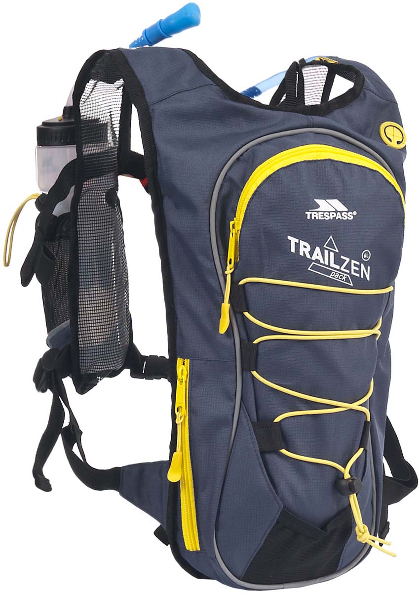 Рюкзак спортивный Trespass Trailzen, цвет: серый, 6 л + Бутылка 0,75 мл и питьевая системаUAACBAK20001 Рюкзак спортивный Trespass Trailzen, цвет: серый, 6 л + Бутылка 0,75 мл и питьевая системаUAACBAK20001Великолепный спортивный рюкзак объемом 6 л с питьевой системой.