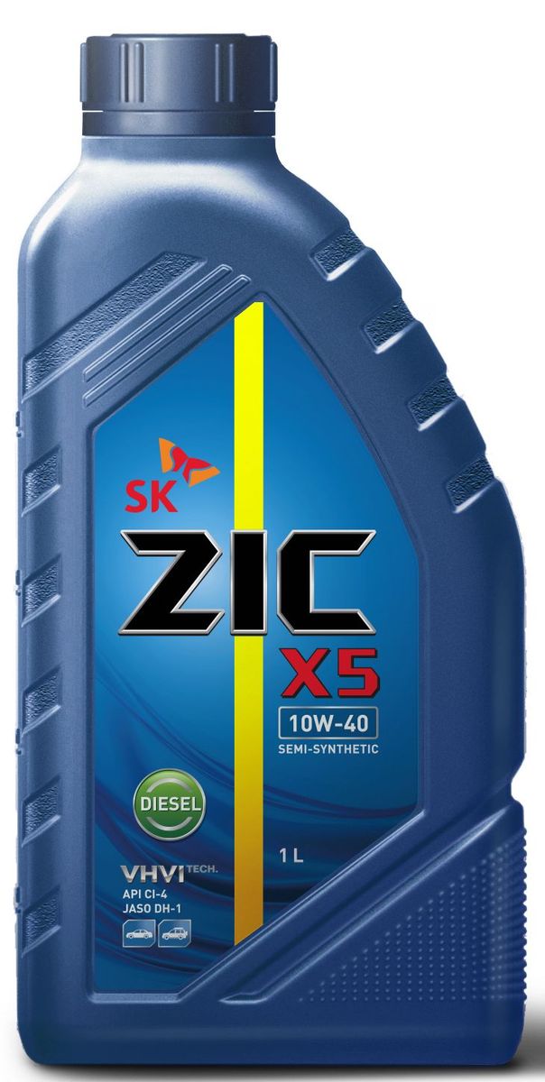 Масло моторное ZIC X5 Diesel, полусинтетическое, класс вязкости 10W-40, API CI-4, 1 л. 132660132660 Масло моторное ZIC X5 Diesel, полусинтетическое, класс вязкости 10W-40, API CI-4, 1 л. 132660132660Всесезонное полусинтетическое моторное масло высшего качества ZIC X5 Diesel предназначено для дизельных двигателей малого и среднего объемов. Изготовлено на основе базового масла YUBASE и сбалансированного пакета современных присадок. Адаптировано к дизельному топливу российских стандартов. Плотность при 15°C: 0,8507 г/см3. Температура вспышки: 240°С. Температура застывания: -37,5°С.