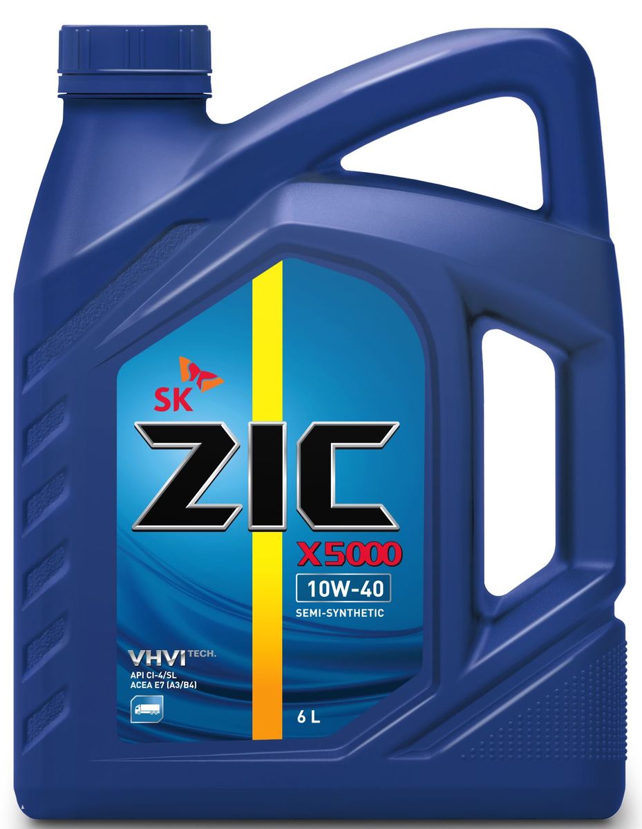 Масло моторное ZIC X5000, полусинтетическое, класс вязкости 10W-40, API CI-4/SL, 6 л. 172658172658 Масло моторное ZIC X5000, полусинтетическое, класс вязкости 10W-40, API CI-4/SL, 6 л. 172658172658Всесезонное высококачественное полусинтетическое моторное масло ZIC X5000 предназначено для дизельных двигателей всех типов. Изготовлено на основе базового масла YUBASE и сбалансированного пакета современных присадок. Плотность при 15°C: 0,8507 г/см3. Температура вспышки: 240°С. Температура застывания: -37,5°С. Индекс вязкости: 166.