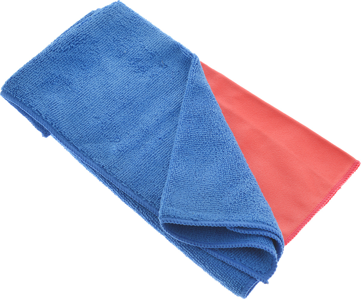 Салфетка чистящая Sapfire Cleaning Сloth & Suede, цвет: коралловый, синий, 35 х 40 см, 2 шт3069-SFM_коралловый/синий Салфетка чистящая Sapfire Cleaning Сloth & Suede, цвет: коралловый, синий, 35 х 40 см, 2 шт3069-SFM_коралловый/синийБлагодаря своей уникальной ворсовой структуре, салфетки Sapfire Cleaning Сloth прекрасно подходят для мытья и полировки автомобиля. Материал салфеток: микрофибра (85% полиэстер и 15% полиамид), обладает уникальной способностью быстро впитывать большой объем жидкости. Клиновидные микроскопические волокна захватывают и легко удерживают частички пыли, жировой и никотиновый налет, микроорганизмы, в том числе болезнетворные и вызывающие аллергию. Протертая поверхность становится идеально чистой, сухой, блестящей, без разводов и ворсинок. Допускается машинная и ручная стирка слабым моющим раствором в теплой воде. Отбеливание и глажка запрещены. Размер салфеток: 35 х 40 см.