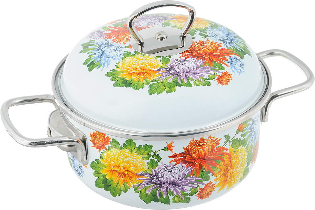 Кастрюля Elros Aster, с крышкой, 1,5 лС-1808АП4/6Д Кастрюля Elros Aster, с крышкой, 1,5 лС-1808АП4/6ДКастрюля Elros Aster изготовлена из высококачественной стали с эмалированным покрытием. Эмалевое покрытие, являясь стекольной массой, не вызывает аллергию и надежно защищает пищу от контакта с металлом. Кроме того, такое покрытие долговечно, оно устойчиво к механическому воздействию, не царапается и не сходит, а стальная основа практически не подвержена механической деформации, благодаря чему срок эксплуатации увеличивается. Стальные ручки прочно крепятся к корпусу изделия. Крышка с эмалированным покрытием оснащена удобной стальной ручкой. Она плотно прилегают к краю, сохраняя аромат блюд. Подходит для всех типов плит, включая индукционные. Можно мыть в посудомоечной машине. Внутренний диаметр кастрюли: 16 см. Высота кастрюли: 8,5 см. Ширина кастрюли (с учетом ручек): 26 см.