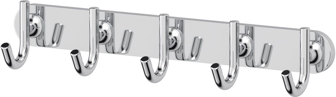 Планка с пятью крючками Ellux Elegance, цвет: хром. ELE 002ELE 002 Планка с пятью крючками Ellux Elegance, цвет: хром. ELE 002ELE 002Аксессуары торговой марки Ellux производятся на заводе ELLUX Gluck s.r.o., имеющем 20-летний опыт работы. Предприятие расположено в Злинском крае, исторически знаменитом своим промышленным потенциалом. Компоненты из всемирно известного богемского хрусталя выгодно дополняют серии аксессуаров. Широкий ассортимент, разнообразие форм, высочайшее качество исполнения и техническое?совершенство продукции отвечают самым высоким требованиям. Продукция завода Ellux представлена на российском рынке уже более 10 лет и за это время успела завоевать заслуженную популярность у покупателей, отдающих предпочтение дорогой и качественной продукции. 100% made in Czech Republic Весь цикл производства изделий осуществляется на территории Чешской республики. Высококачественная латунь — дорогостоящий многокомпонентный медный сплав с основным легирующим элементом – цинком. Обладает высокой прочностью и коррозионной стойкостью. Считается лучшим материалом для изготовления аксессуаров, смесителей и...