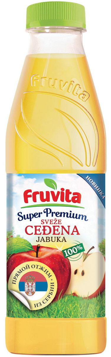 Fruvita Superpremium Яблочный фруктовый сок прямого отжима, 750 мл8606105916837 Fruvita Superpremium Яблочный фруктовый сок прямого отжима, 750 мл8606105916837Соок прямого отжима
