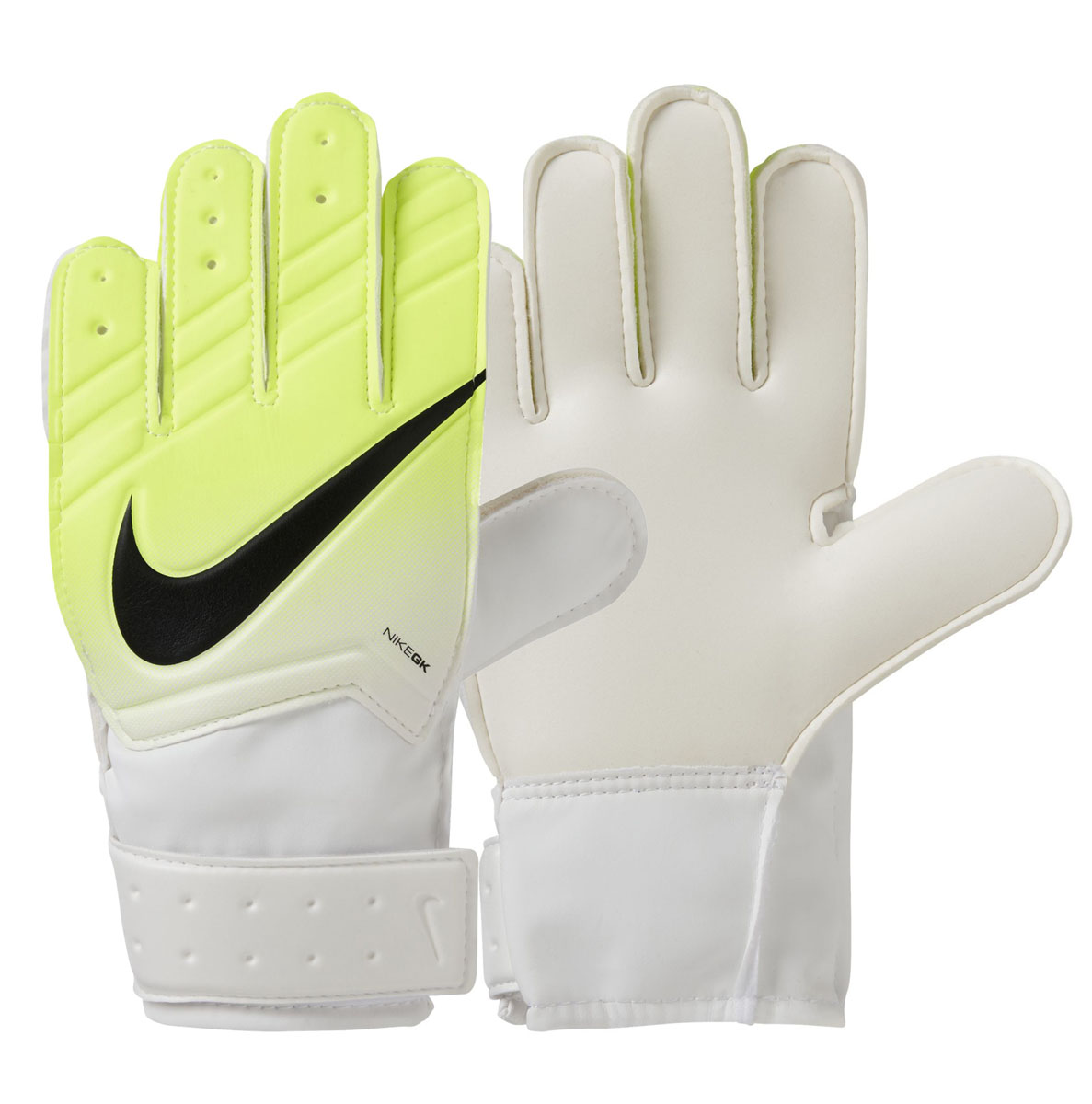 Перчатки вратарские Nike Gk Jr Match Fa16, цвет: желтый, белый, черный. Размер 5GS0331-100 Перчатки вратарские Nike Gk Jr Match Fa16, цвет: желтый, белый, черный. Размер 5GS0331-100Nike Jr. Match Goalkeeper Football Glove Футбольная перчатка Nike Jr. Match Goalkeeper с амортизирующей вставкой для защиты рук от ударов мяча обеспечивает уверенное сцепление для закрученных мячей при любых условиях. Гладкий латексный пеноматериал в области ладони улучшает сцепление в любых условиях. Специальная манжета для регулируемой и надежной посадки. Перфорация на пальцах усиливает вентиляцию. Традиционный крой для надежного результата и посадки.
