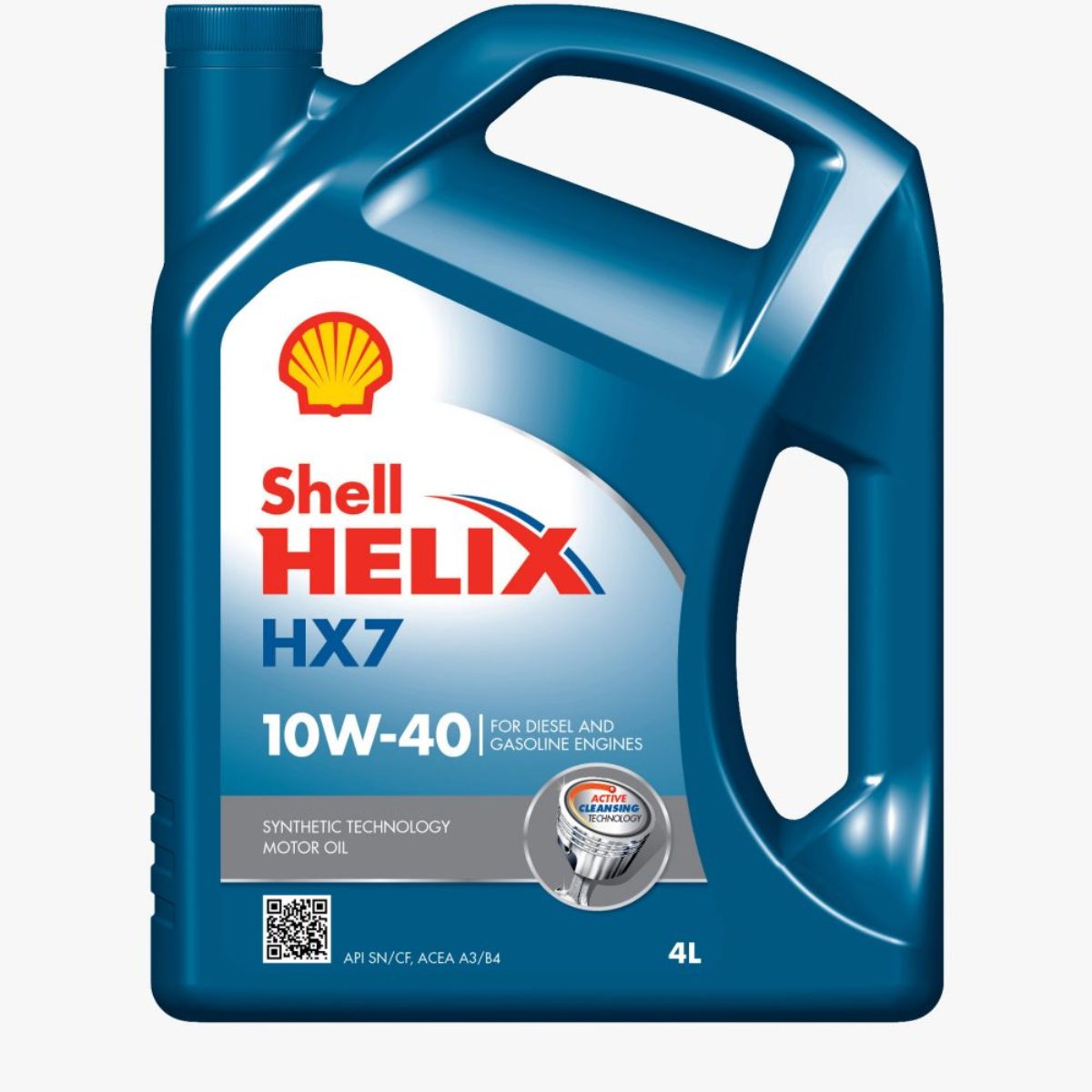 Моторное масло Shell Helix HX7 10w40, полусинтетика, 4 л550040315 Моторное масло Shell Helix HX7 10w40, полусинтетика, 4 л550040315Масло для двигателя автомобиля, разработанное с использованием современной синтетической технологии и особых моющих присадок. Helix HX7 10W-40 эффективно предотвращает образование отложений и загрязнений на поверхностных деталях мотора легкового автомобиля. Среди преимуществ этой модели моторного масла «Шелл»: высокая антиокислительная стабильность; минимизация вибрации и шума двигателя; низкая вязкость и быстрая подача масла; повышенная экономия топлива; низкий коэффициент трения; низкая испаряемость и высокая устойчивость к разложению. Helix HX7 подходит для применения в дизельных (без сажевого фильтра) и бензиновых силовых агрегатах легковых автомобилей. Масло также применяется в двигателях, работающих на смеси бензина и этанола или биодизеле.