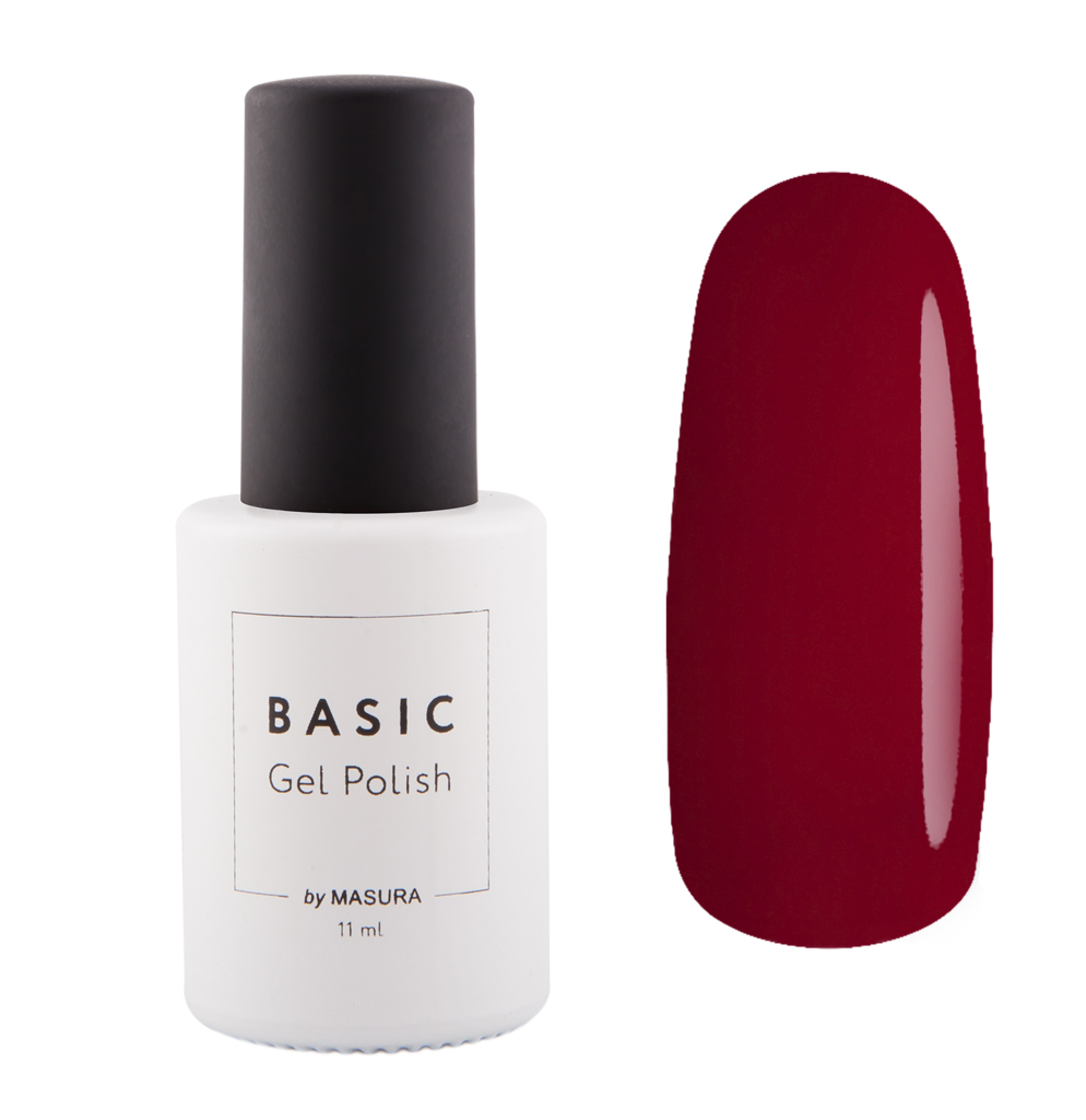 Masura Гель-лак BASIC Страстные Обьятия, 11 мл294-300 Masura Гель-лак BASIC Страстные Обьятия, 11 мл294-300насыщенный теплый красный, плотный