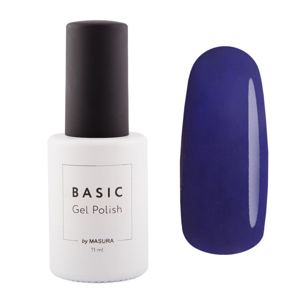 Masura Гель-лак BASIC Черная Смородина, 11 мл294-310 Masura Гель-лак BASIC Черная Смородина, 11 мл294-310черно-смородиновый цвет с синим подтоном, плотный