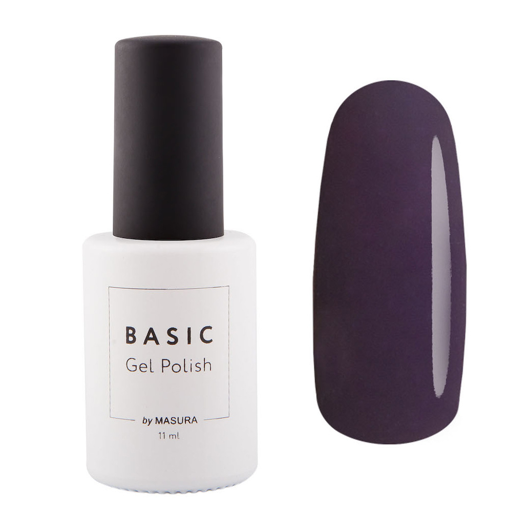 Masura Гель-лак BASIC Между Строк, 11 мл294-312 Masura Гель-лак BASIC Между Строк, 11 мл294-312баклажановый цвет, плотный