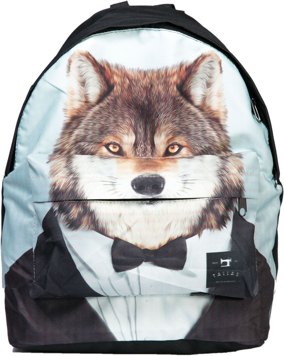 Рюкзак Mitya Veselkov Волк в смокинге, цвет: черный. BACKPACK-WOLFBACKPACK-WOLF Рюкзак Mitya Veselkov Волк в смокинге, цвет: черный. BACKPACK-WOLFBACKPACK-WOLFСтильный молодежный рюкзак с изображением волка в смокинге из текстиля. Внутри одно большое отделение и карман. Снаружи вместительный карман на молнии.
