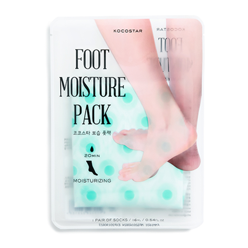 Kocostar Увлажняющая маска-уход для ног (мятная), 16 мл / Foot Moisture Pack (Mint)20-0006 Kocostar Увлажняющая маска-уход для ног (мятная), 16 мл / Foot Moisture Pack (Mint)20-0006Уникальная формула маски для ног в виде носочков специально разработана для восстановления и активного питания кожи стоп. Маска с маслами Какао, Ши и Аргана буквально тает при соприкосновении с кожей, активно впитываясь и смягчая сухую кожу. Регулярное применение маски предотвращает появление трещин на коже. Экстракты Алоэ Вера и Огурца мгновенно успокаивают и снимают усталость с ног. Удобная упаковка в виде непромокаемых носочков сделает процедуру простой, безопасной и комфортной.