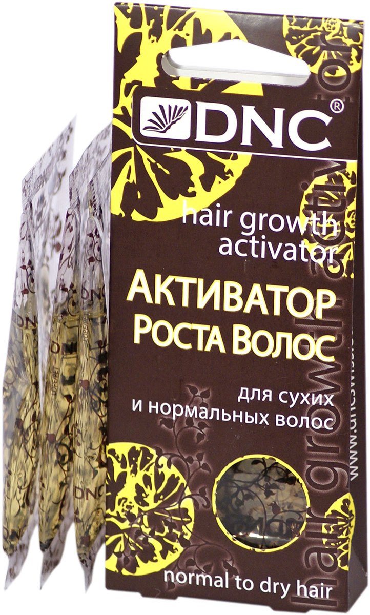 Активатор роста волос DNC, для сухих и нормальных волос, 3х15 мл4751006750913 Активатор роста волос DNC, для сухих и нормальных волос, 3х15 мл4751006750913Активатор содержит репейное масло, способствующее росту волос, а также касторовое масло, оказывающее смягчающее действие на кожу головы, и укрепляющее корни волос. Также масло содержит витамин А, препятствующий чрезмерному ороговению кожи, который также выравнивает структуру волос, делая их послушными и сильными, и устраняет сухость. Витамин В5 уменьшает риск выпадения волос и укрепляет корни. Масло насыщает волосы необходимыми витаминами, восстанавливает структуру волос, избавляет их от перхоти, способствуя росту здоровых и сильных волос.