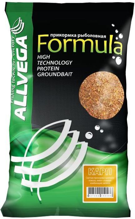 Прикормка ALLVEGA Formula Carp, карп, 900 г0058322 Прикормка ALLVEGA Formula Carp, карп, 900 г0058322FORMULA - новая серия недорогих и качественных прикормок. Имеет сбалансированный состав, умеренную ароматизацию, при этом использованы самые популярные у рыболовов ароматы. Идеально подходит для использования на любительской рыбалке, где не имеет смысла переплачивать за дорогие добавки и ингредиенты. Данная прикормка идеально подходит для ловли карпа. Обладает приятным фруктовым ароматом.