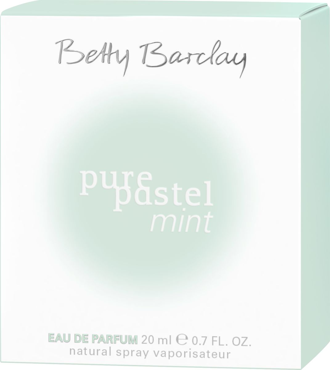 Betty Barclay Pure Pastel Mint Туалетная вода 20 мл4011700337118 Betty Barclay Pure Pastel Mint Туалетная вода 20 мл4011700337118Новинка Pure Pastel Mint - это удивительный парфюм, в котором умело сочетаются теплые и прохладные ноты, в нем есть нежность и дерзость, уютная мягкость и жгучая страсть. Композиция открывается нотами юзу, пикантной пряностью черной смородины и деликатной пряностью розового перца. В сердце распускается потрясающая чайная роза в окружении цикламена и иланг-иланга. Теплый изменчивый шлейф строится на аккордах сандалового дерева и завораживающей чувственности мускуса.