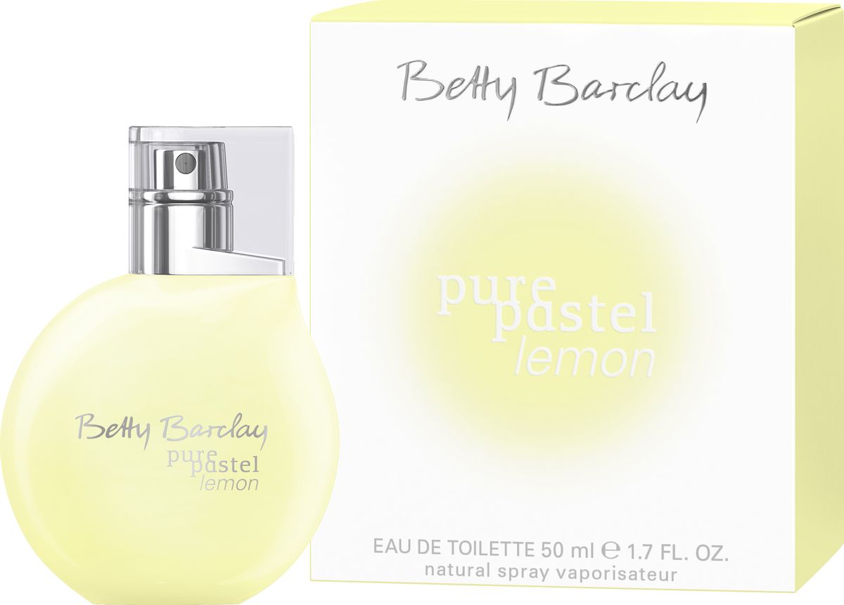 Betty Barclay Pure Pastel Lemon Туалетная вода 50 мл4011700337248 Betty Barclay Pure Pastel Lemon Туалетная вода 50 мл4011700337248Betty Barclay Pure Pastel Lemon станет Вашим незаменимым помощником в жаркие летние дни, когда хочется быть окруженной прохладой и цветочным благоуханием, с добавлением вкусных фруктовых нот. Цветочная фруктовая композиция начинается с цитрусового вихря из мандаринов и лимонов, разбавленных хрустящей свежестью зеленого яблока. Нежный букет из фарфоровых ландышей и белых фрезий, окруженный бархатистыми листьями фиалки, распускается в сердце пирамиды, а сандалово-амбровое облако с мускусными сливочными аккордами создают великолепный шлейф.